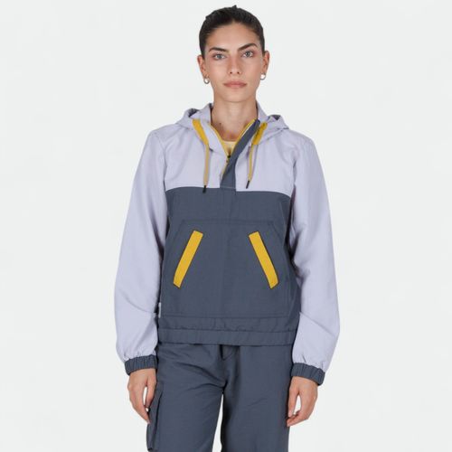 Buzo Saucony Deportivo Rested Anorak W Mellow - DARK GREY YELLOW