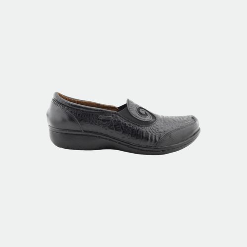 Zapato Abotinado - NEGRO LAGARTO