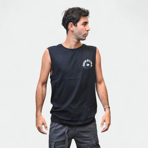 Remera Sin Manga Quiksilver Summer Road - NEGRO