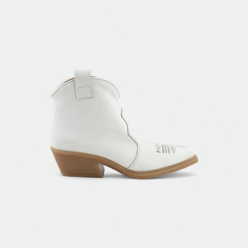Botineta Texana mujer TOKYO - BLANCO