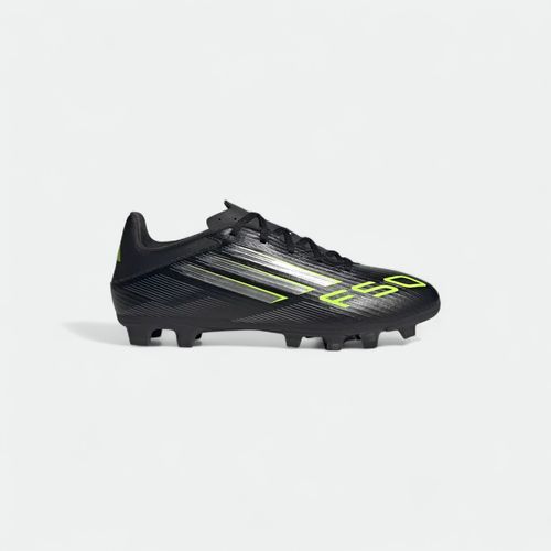 Botín Adidas F50 Club - CORE BLACK IRON METALLIC LUCID LEMON