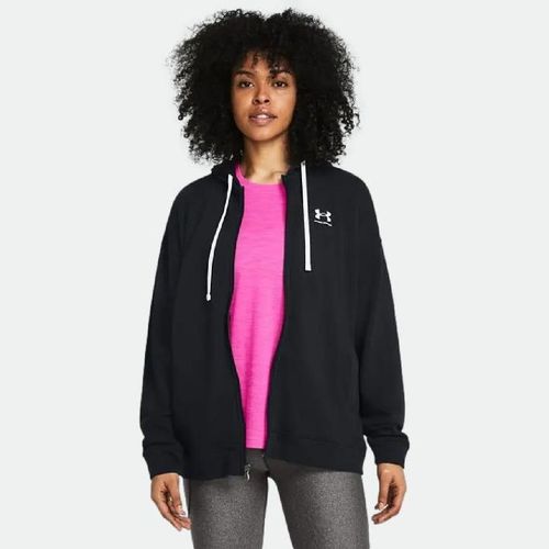 Campera Under Armour Rival Terry Hooded - BLACK