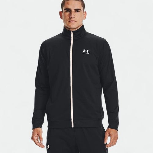 Campera Under Armour Sportstyle Tricot Hombre - BLACK WHITE