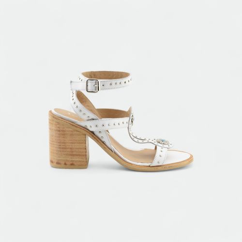 Sandalia Tokyo York con Taco - BLANCO