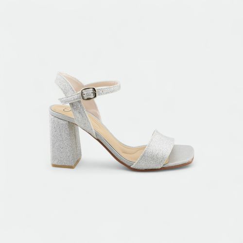 Sandalia de Fiesta Oropaco - PLATA GLITTER