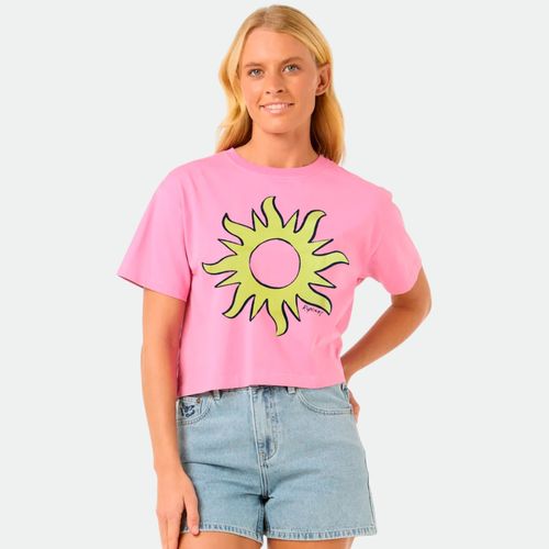 Remera crop sol mujer-RIP CURL - SOFT PINK