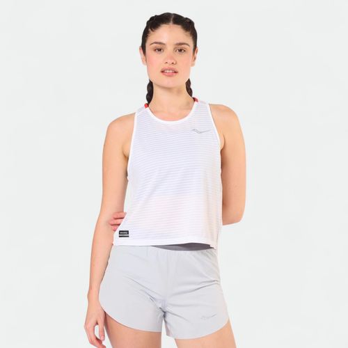 Musculosa Running Saucony Kinvara Mujer - WHITE