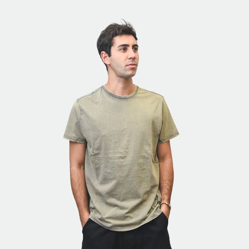 Remera básica hombre NOBRAND - VERDE SECO