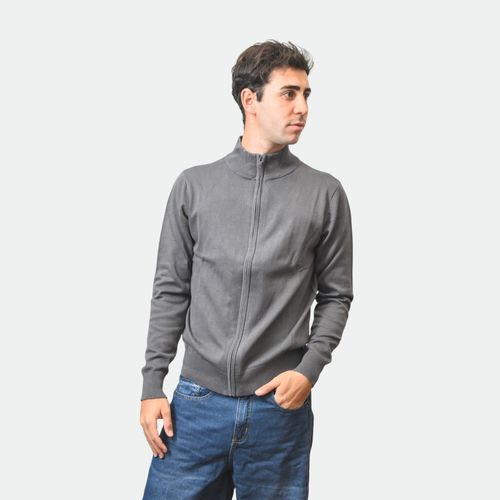 Campera sweater hombre NOBRAND - GRIS OSCURO