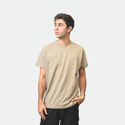 Remera básica hombre NOBRAND - MARRON CLARO