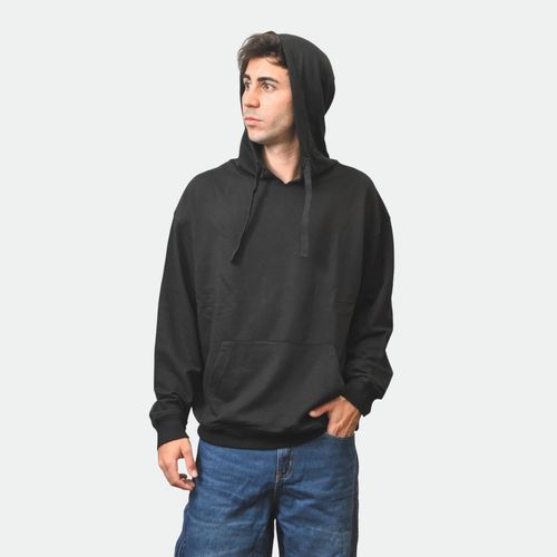 Buzo rústico con capucha hombre NOBRAND - NEGRO