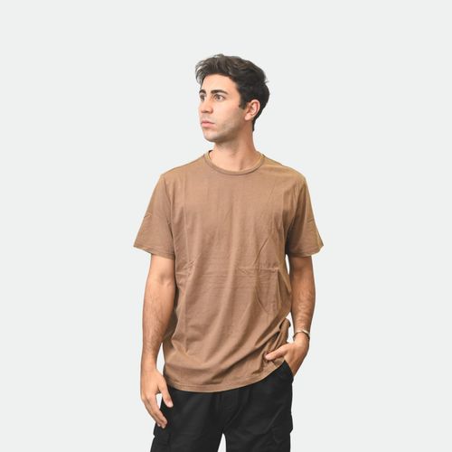 Remera básica hombre NOBRAND - MARRON CLARO
