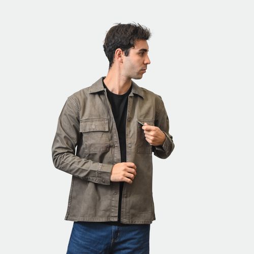 Campera denim hombre NOBRAND - HABANO