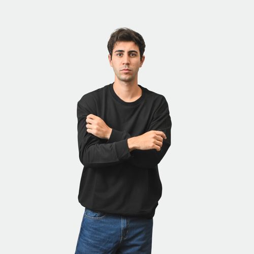 Buzo rústico hombre NOBRAND - NEGRO