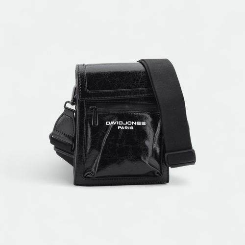 Bandolera chica DAVID JONES - NEGRO