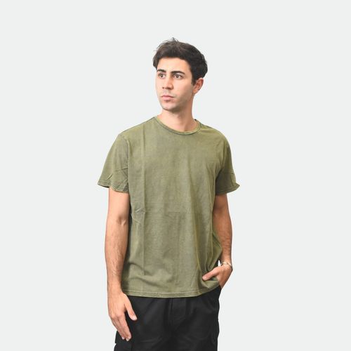 Remera básica hombre NOBRAND - VERDE OSCURO