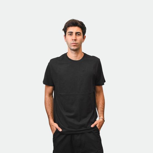 Remera básica hombre NOBRAND - NEGRO