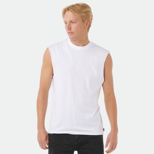 Remera sin manga loose plain hombre RIP CURL - WHITE