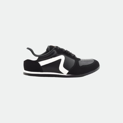 Zapatilla Deportiva Casual - NEGRO NEGRO BLANCO