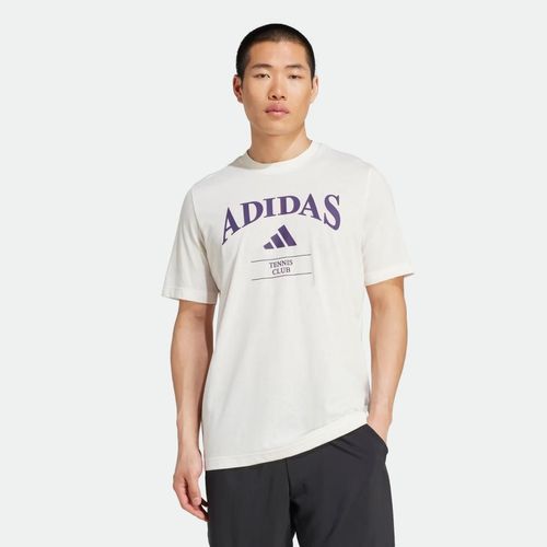 Remera Mangas Corta Adidas Hombre - CHALK WHITE AURORA PLUM