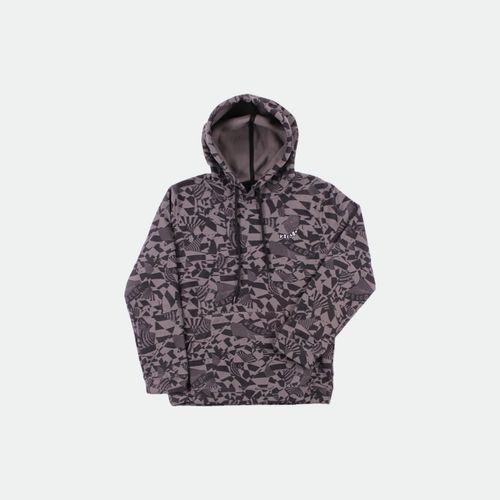 Buzo Polar Volcom Hood Print Niños - NEGRO GRIS