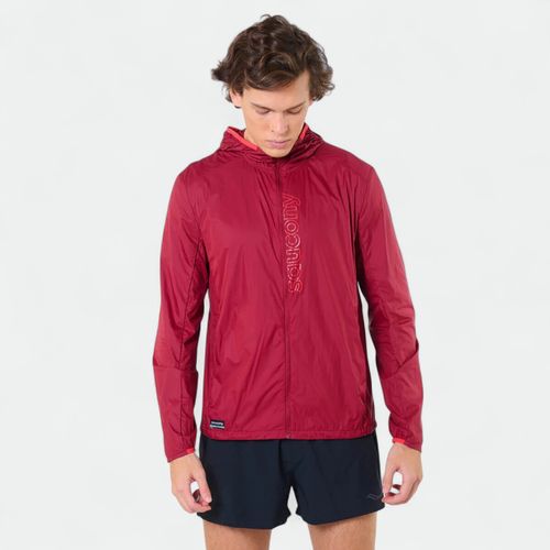 Campera Rompeviento Saucony Peregrine Packaway Hombre - BURGUNDY