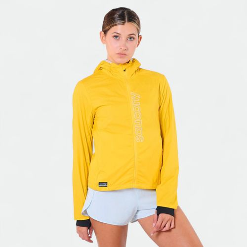 Campera Rompeviento Saucony Peregrine Packaway Mujer - YELLOW GOLD