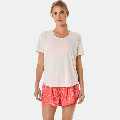 Remera De Entrenamiento Asics Road V-Neck Mujer - BIRCH