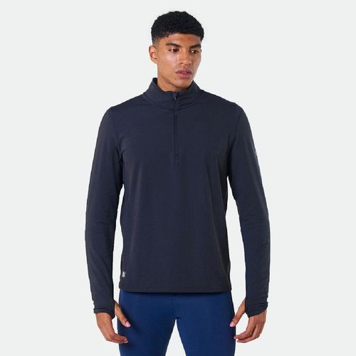 Buzo de Entrenamiento Saucony Solstice 1/4 Zip Hombre - BLACK HEATHER