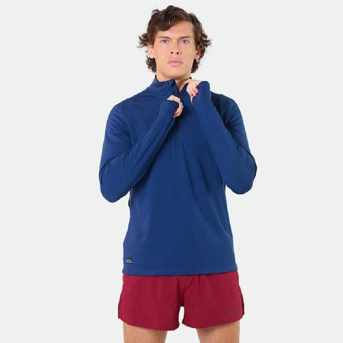 Buzo de Entrenamiento Saucony Solstice 1/4 Zip Hombre - BLUE MARINE