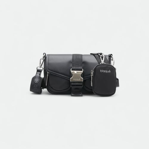 Bandolera Janna Blaque con Solapa - NEGRO