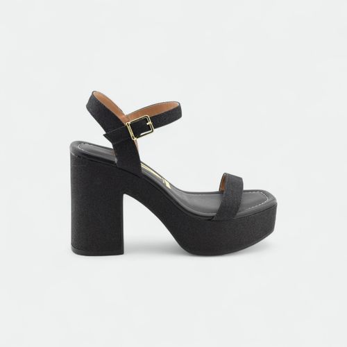 Sandalia de fiesta con plataforma VIZZANO - NEGRO MINI GLIT