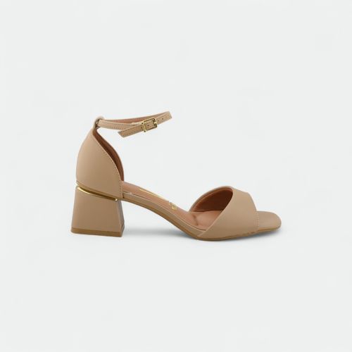 Sandalia de fiesta taco bajo VIZZANO - BEIGE