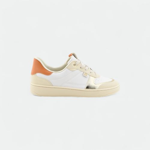 Zapatilla urbana confort mujer PICCADILLY - OFF WHITE BLANCO NIEVE ORO NARANJA