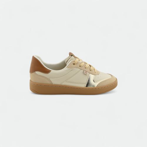 Zapatilla urbana confort mujer PICCADILLY - BRULEE OFF WHITE ORO MASCAVO