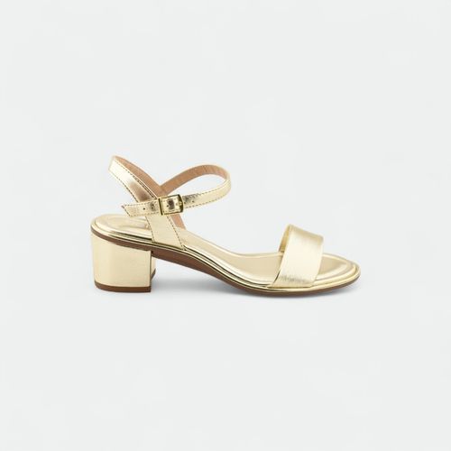 Sandalia clásica de fiesta con taco bajo mujer BEIRA RIO - DORADO MET