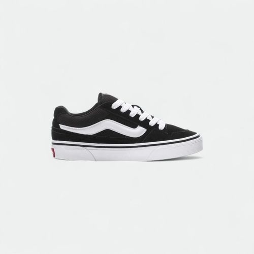 Zapatilla Caldrone Suede Vans Unisex - BLACK WHITE