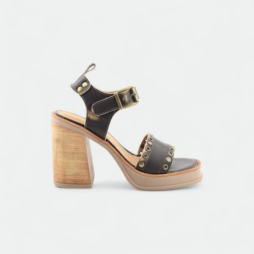 Sandalia con plataforma y taco cuadrado Araceli PREGO - VINTAGE GRANOLA