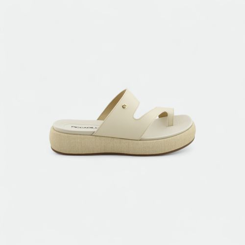 Zueco con plataforma mujer PICCADILLY - OFF WHITE