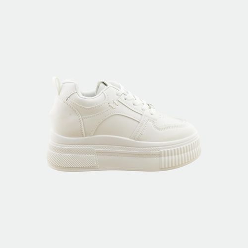 Zapatilla urbana con plataforma GUMMI - BLANCO