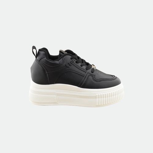 Zapatilla urbana con plataforma GUMMI - NEGRO