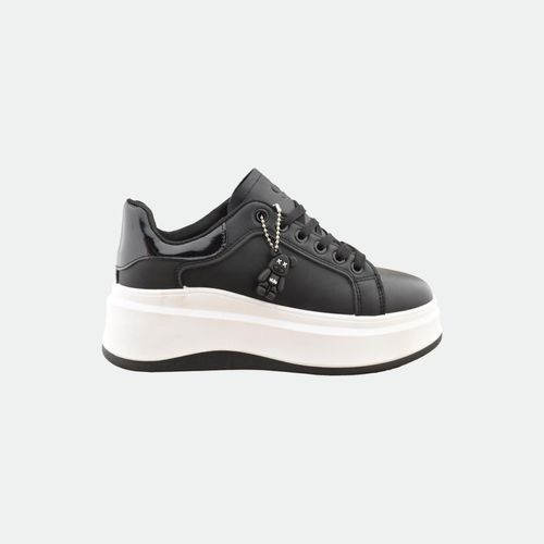 Zapatilla urbana con plataforma GUMMI - NEGRO