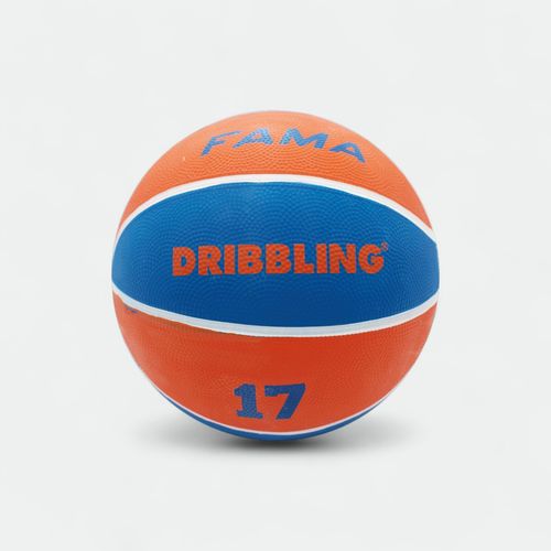 Pelota Basquet Fama 21 N7 - CELESTE NARANJA