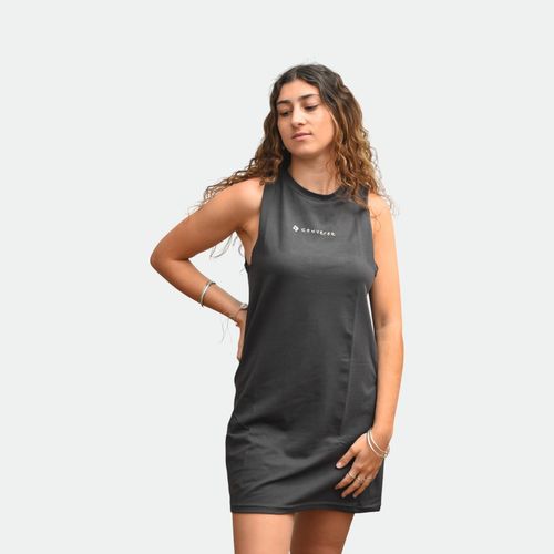 Vestido musculosa con logo estampado Draft CONVERSE - BLACK MELANGE