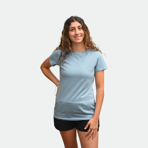 Remera de mujer para entrenamiento básica AVIA - CELESTE