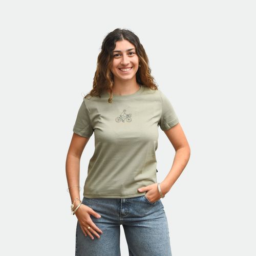 Remera con estampa mujer Ride CONVERSE - GREEN