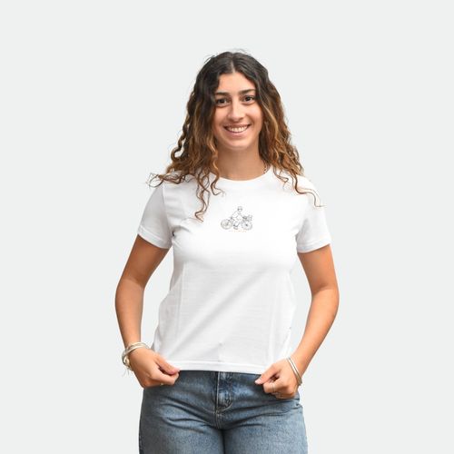Remera con estampa mujer Ride CONVERSE - WHITE