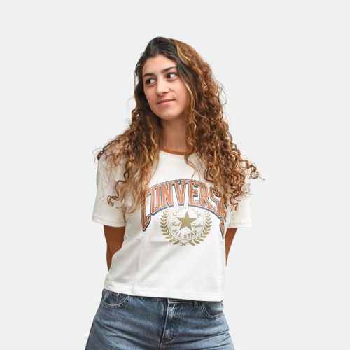 Remera con logo estampado grande mujer Uni Logo CONVERSE - RAW