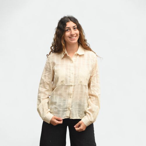Camisa liviana mujer UNIMOG - BEIGE
