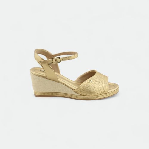 Sandalia con plataforma PICCADILLY - ORO METALIZ